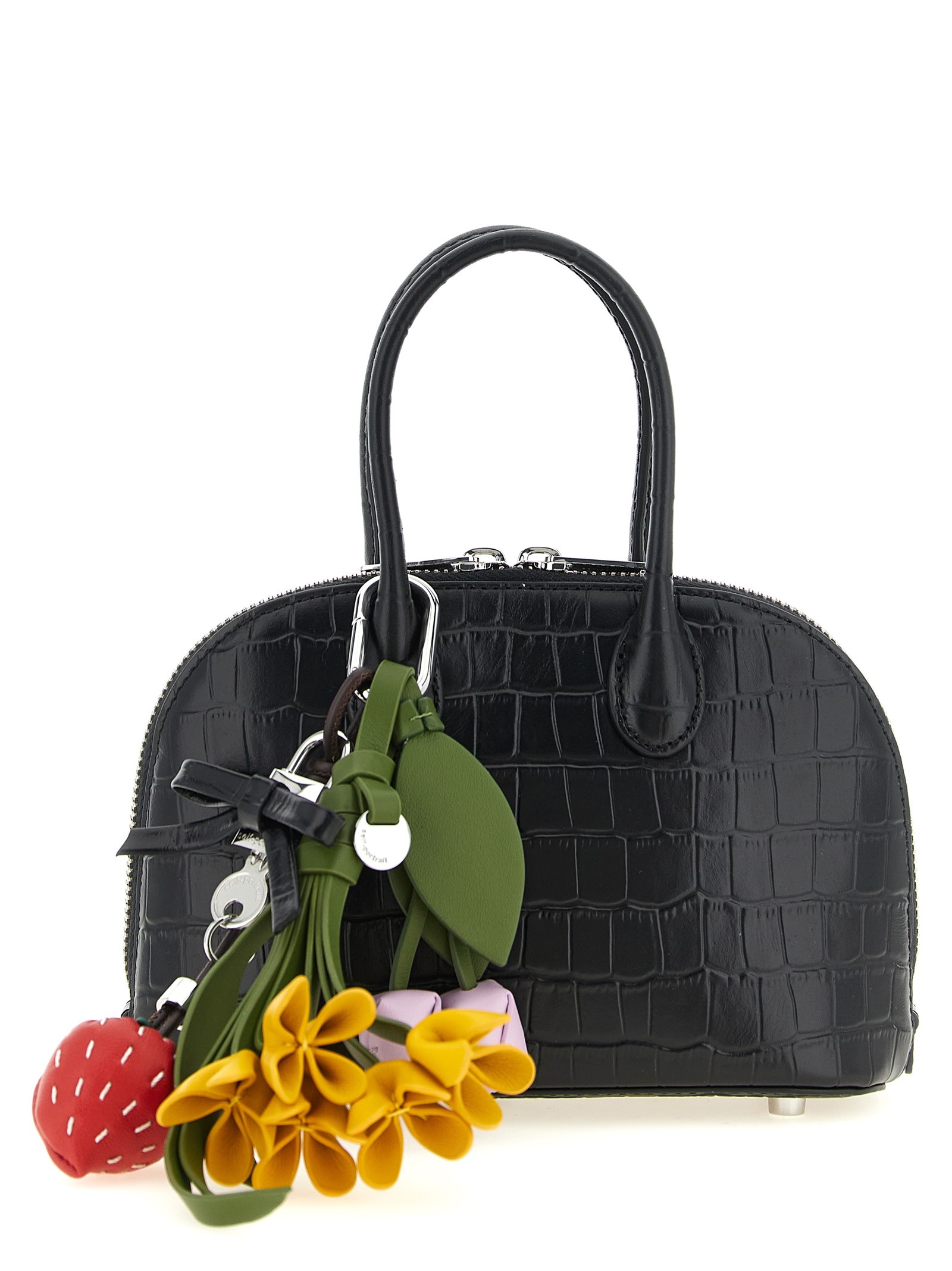 SELF PORTRAIT 'Croc Leather Mini Toast' Handbag