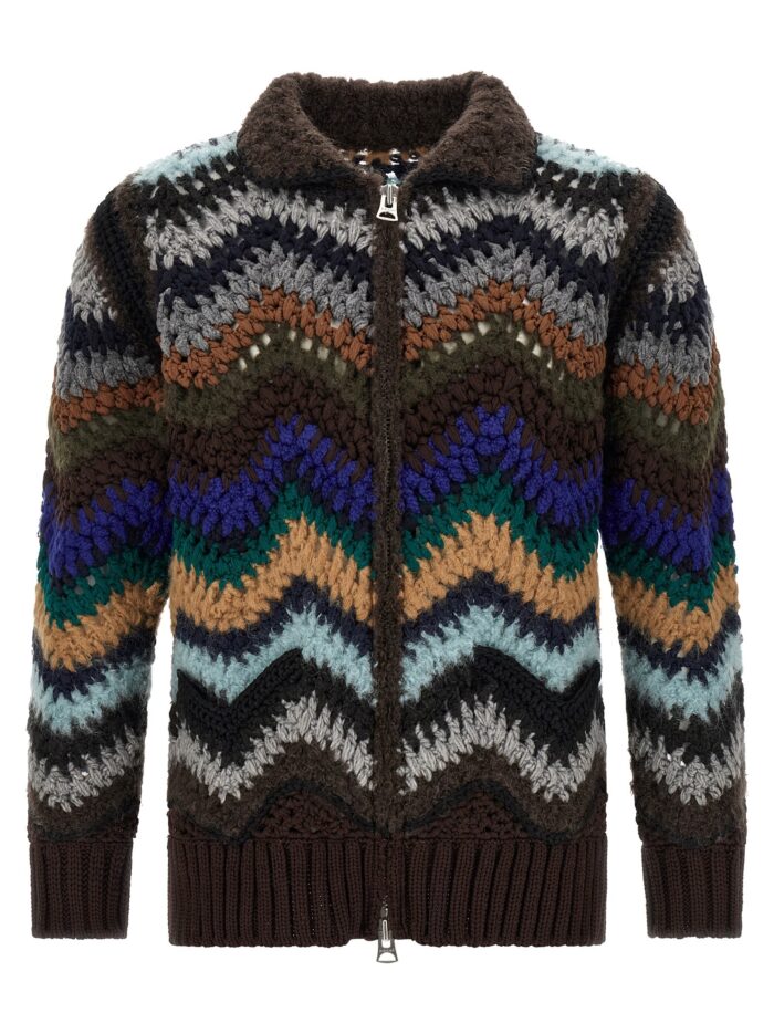sacai crochet cardigan SACAI Crochet Cardigan