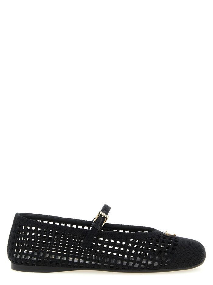 prada crochet cotton ballet flats PRADA Crochet Cotton Ballet Flats