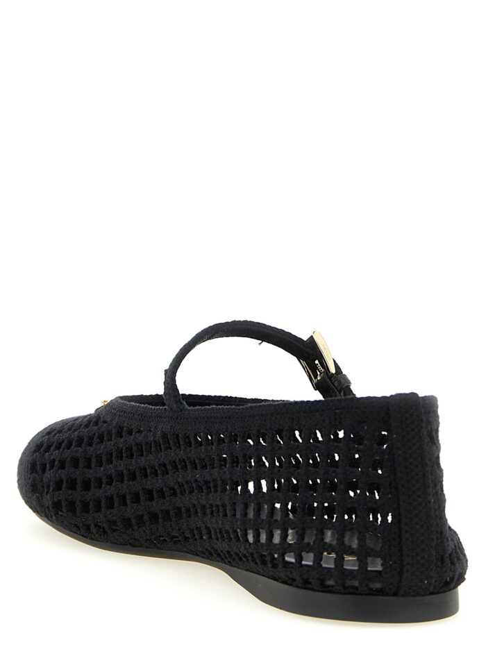 PRADA Crochet Cotton Ballet Flats