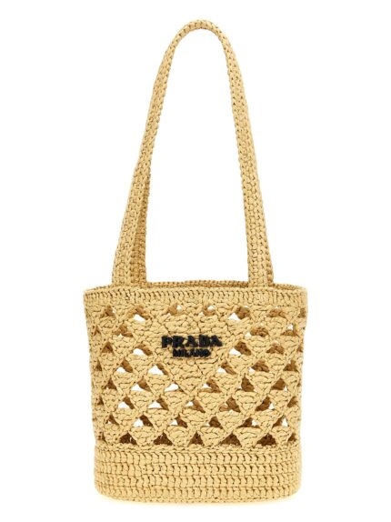 PRADA Crochet Logo Handbag