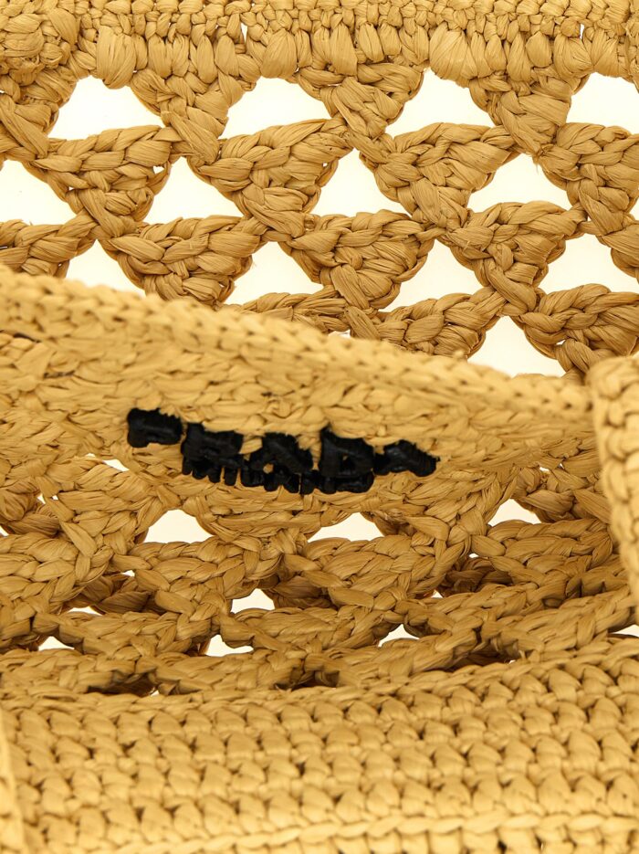 PRADA Crochet Logo Handbag