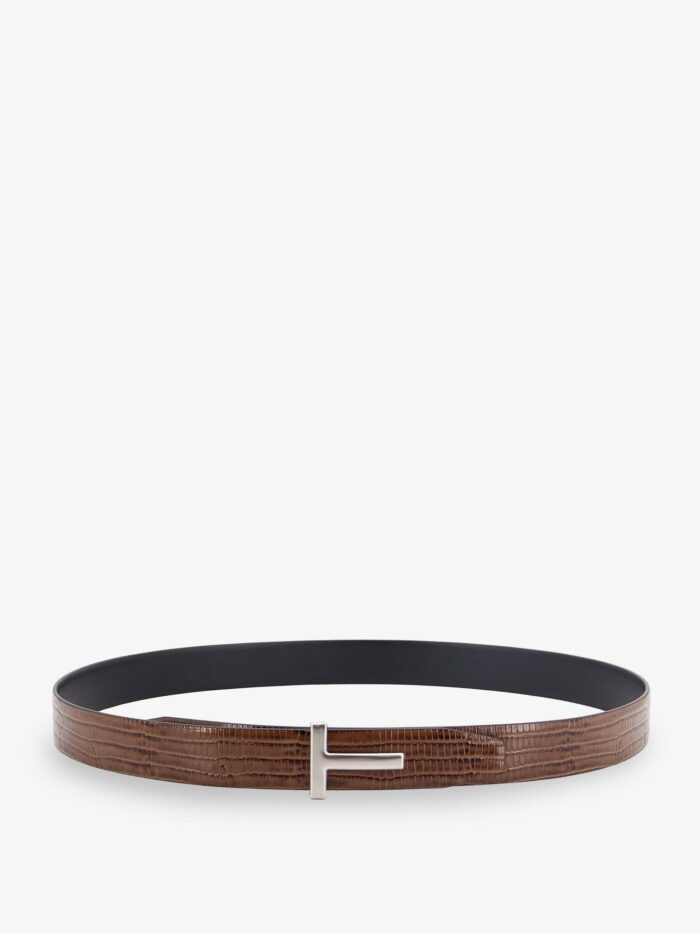 tom ford crocodile effect leather belt TOM FORD Crocodile-effect Leather Belt