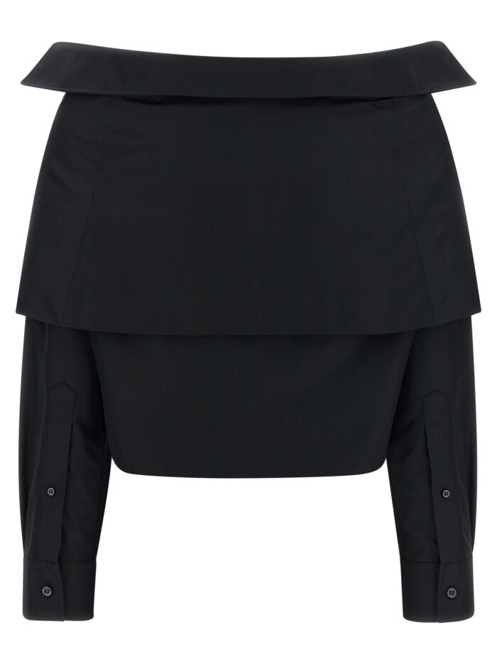 Balenciaga Crop Shirt Off The Shoulder