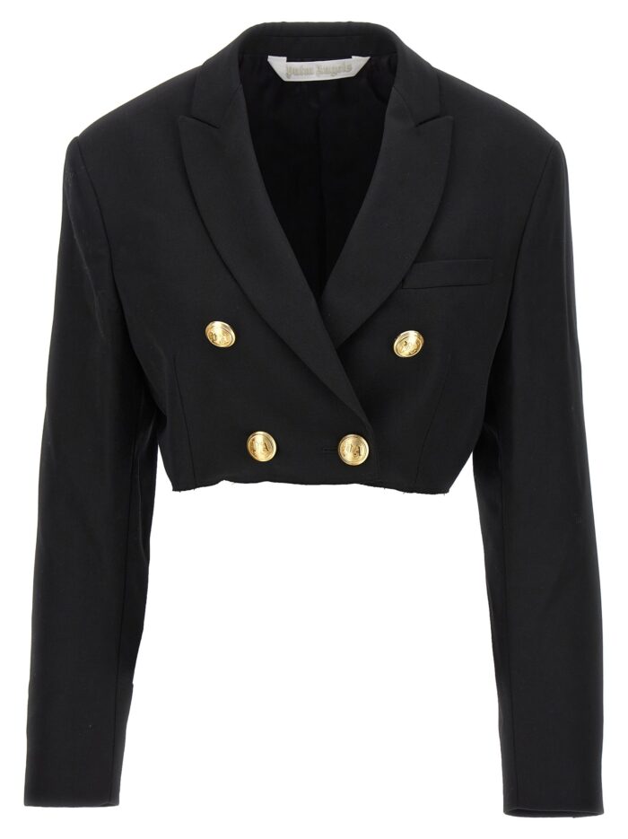 palm angels cropped blazer Palm Angels Cropped Blazer