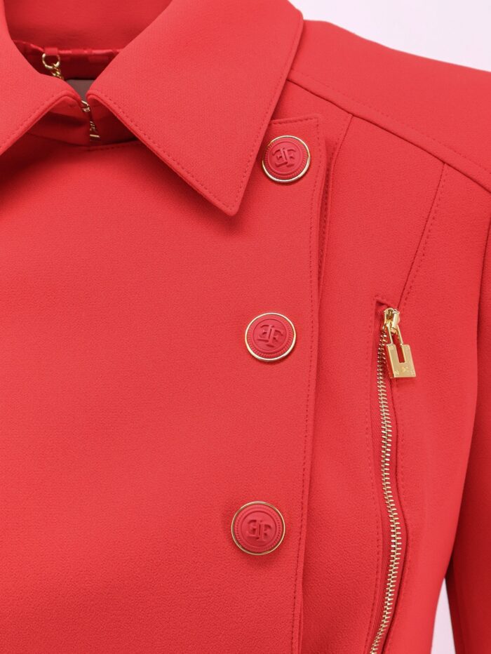 Elisabetta Franchi Cropped Blazer With Buttons
