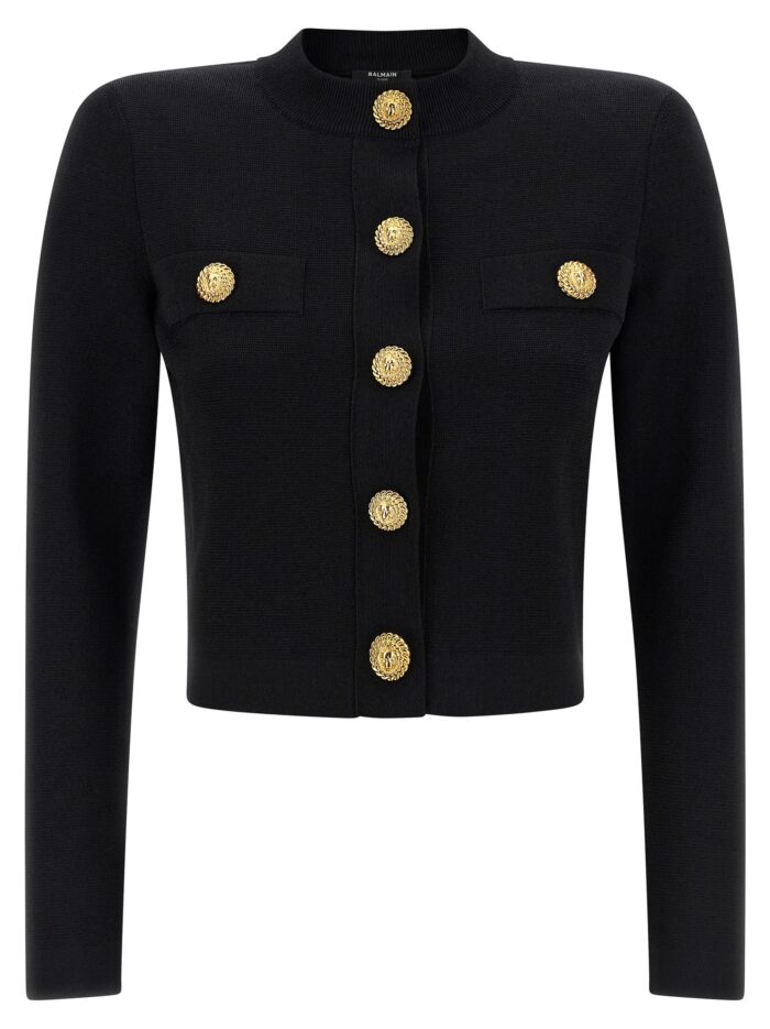 balmain cropped cardigan Balmain Cropped Cardigan