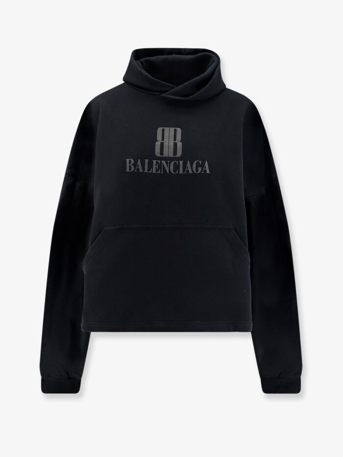 balenciaga cropped cotton sweatshirt Balenciaga Cropped Cotton Sweatshirt