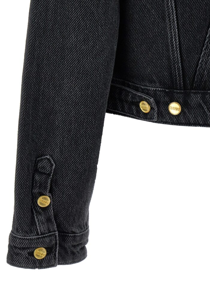 GANNI Cropped Denim Jacket