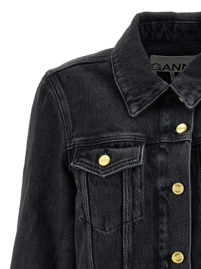GANNI Cropped Denim Jacket