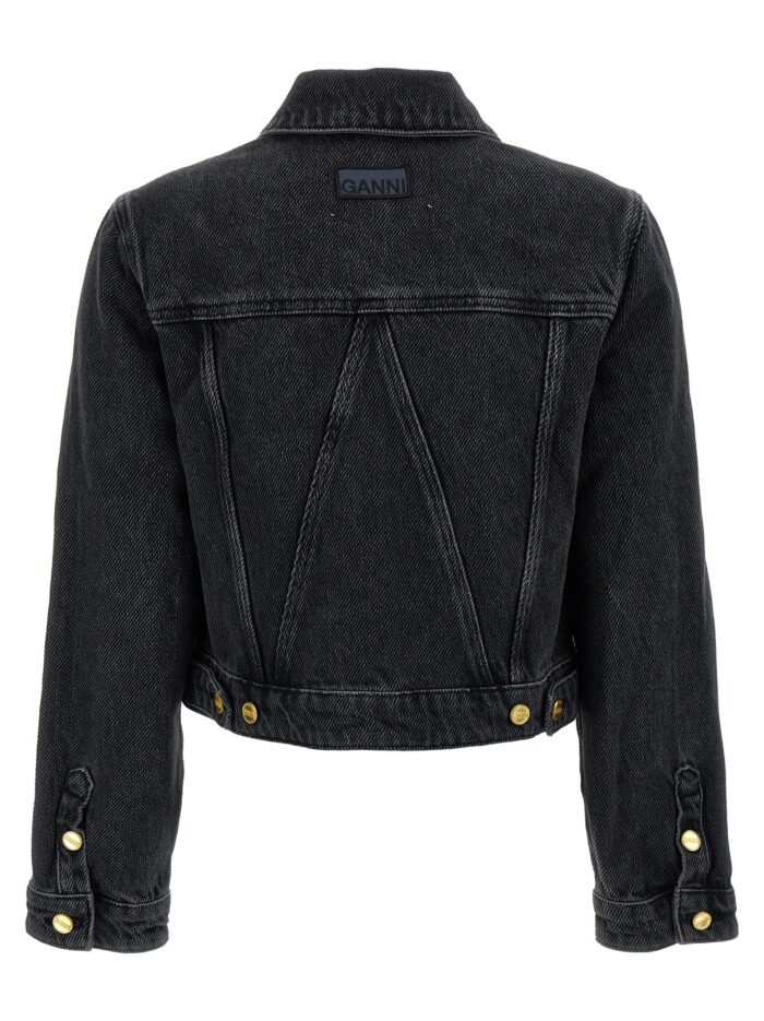 GANNI Cropped Denim Jacket