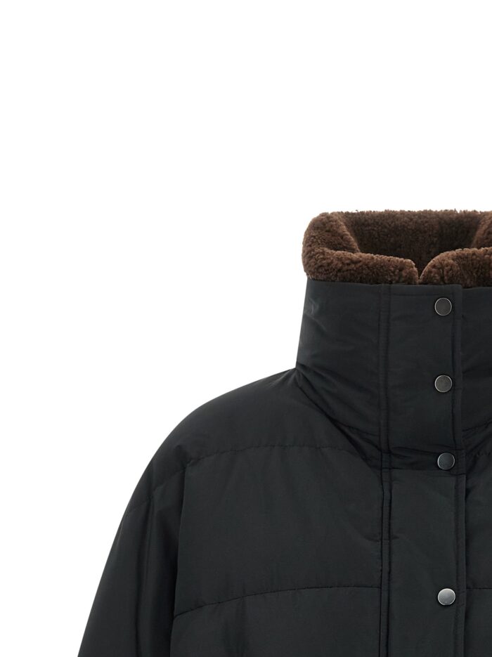 Brunello Cucinelli Down Jacket With Shearling Collar