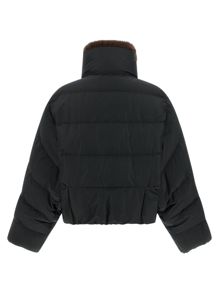 Brunello Cucinelli Down Jacket With Shearling Collar