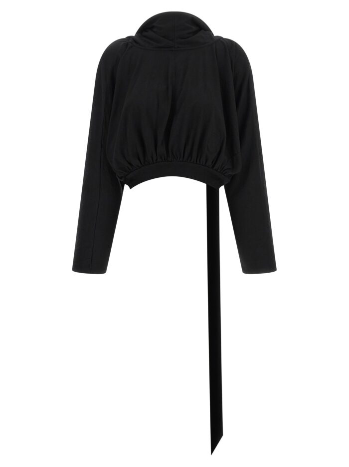 Drkshdw 'Cropped Hooded Top' Long Sleeve Sweater