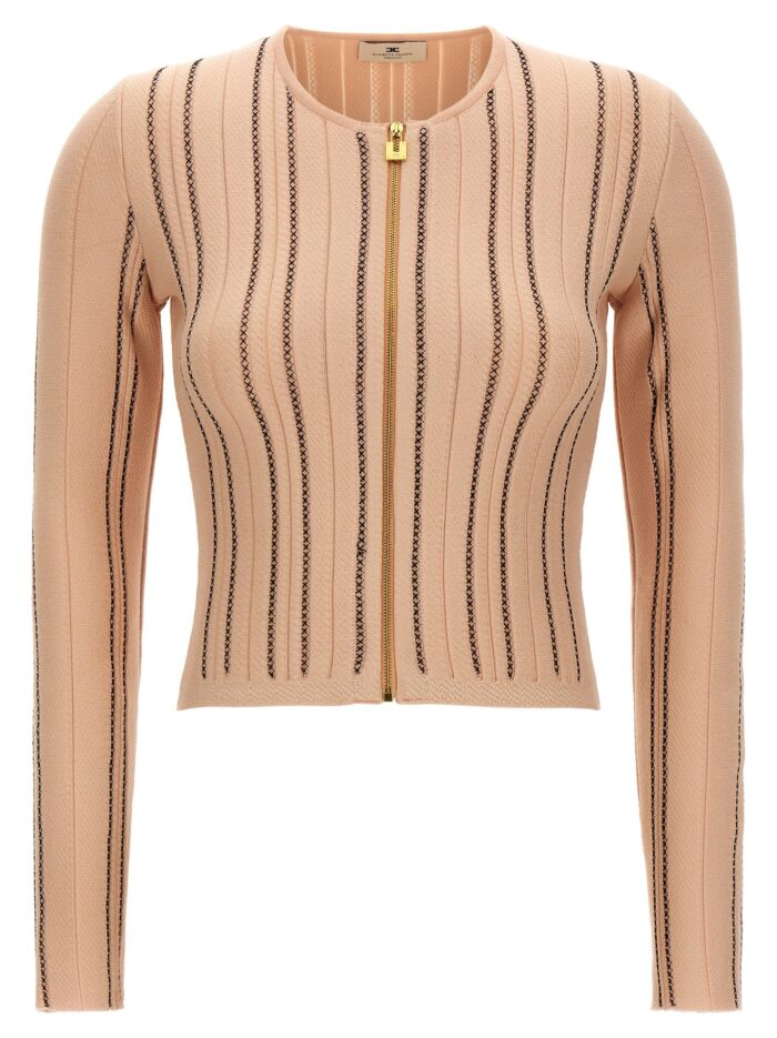 Elisabetta Franchi Cropped Knit Cardigan
