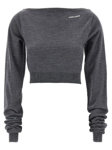 Miu Miu Cropped Knit Top