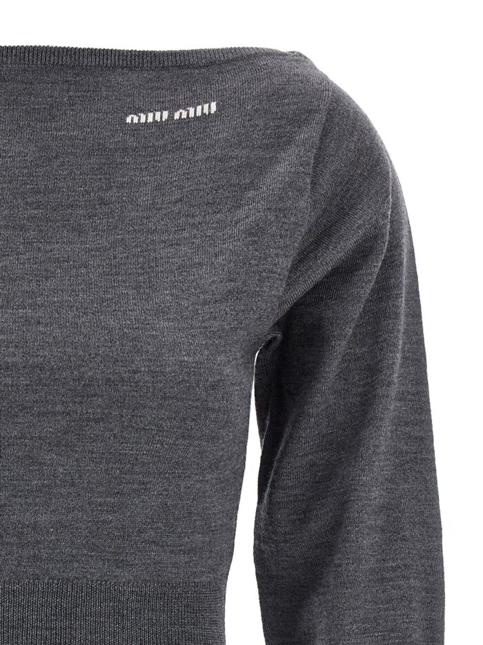 Miu Miu Cropped Knit Top