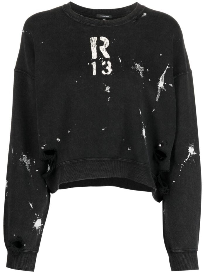 Cropped R13 Crewneck W/r13