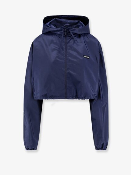 Miu Miu Cropped Recycled Nylon Jacket