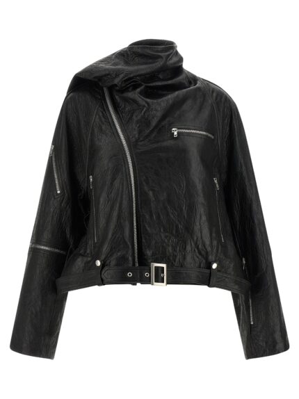 RICK OWENS 'Cropped Scarf Flight' Jacket
