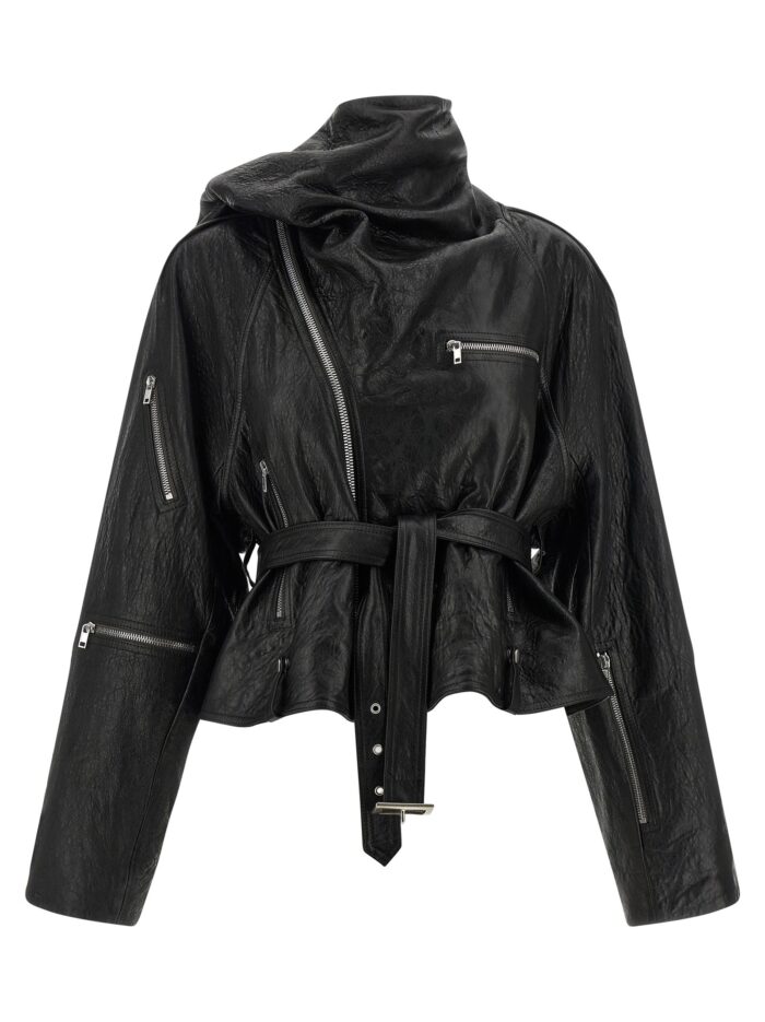 RICK OWENS 'Cropped Scarf Flight' Jacket