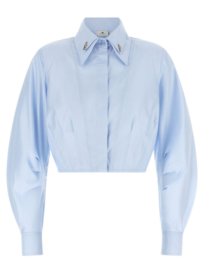 Elisabetta Franchi Cropped Shirt With Charms