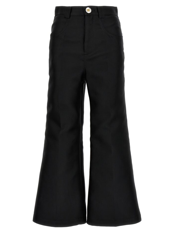 giambattista valli cropped silk blend pants GIAMBATTISTA VALLI Cropped Silk Blend Pants