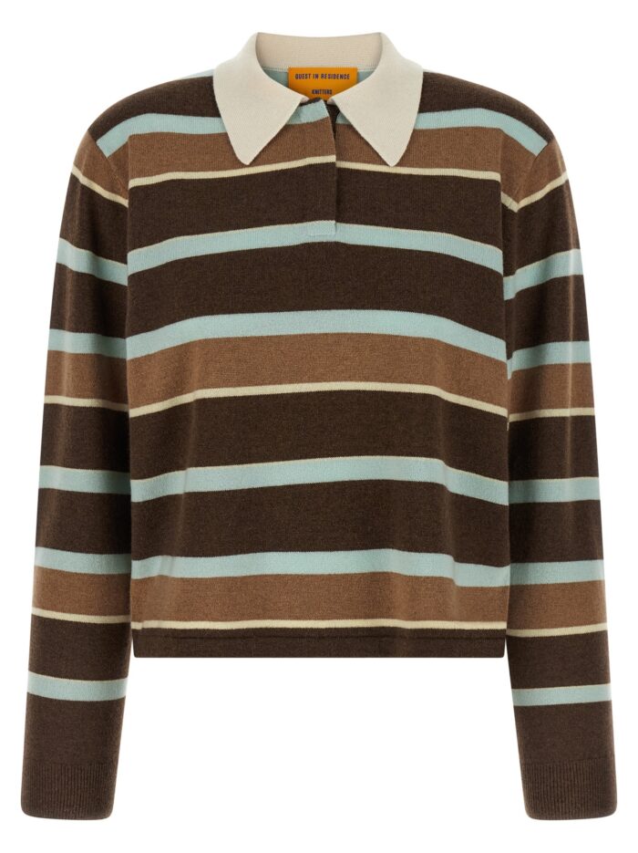 guest in residence 'cropped stripe rugby' sweater GUEST IN RESIDENCE 'Cropped Stripe Rugby' Sweater