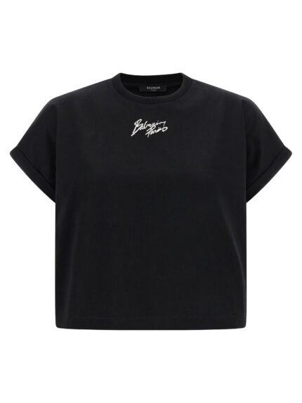 Balmain Cropped T-shirt