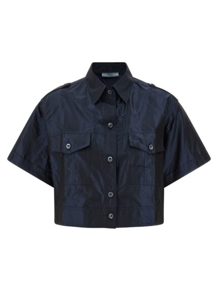 PRADA Cropped Taffeta Shirt
