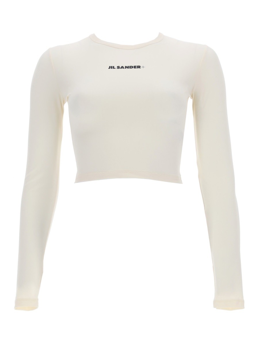 Jil Sander Cropped Top With Logo