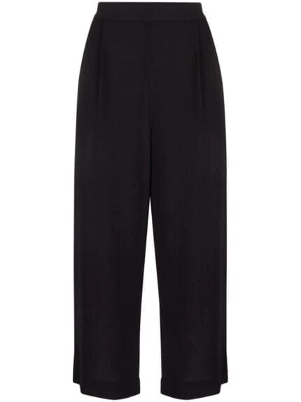 Cropped Wide-leg Trousers