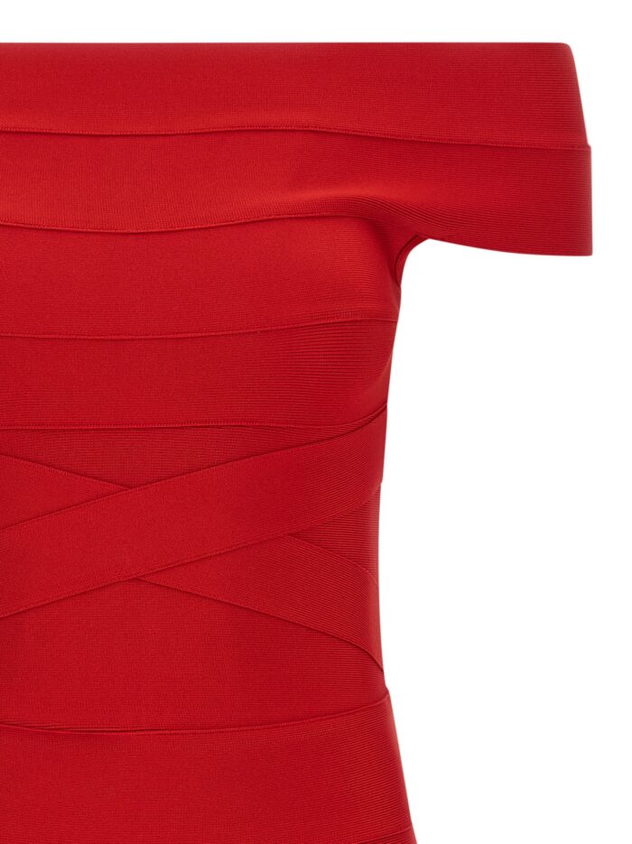 ROTATE BIRGER CHRISTENSEN Crossed Band Dress