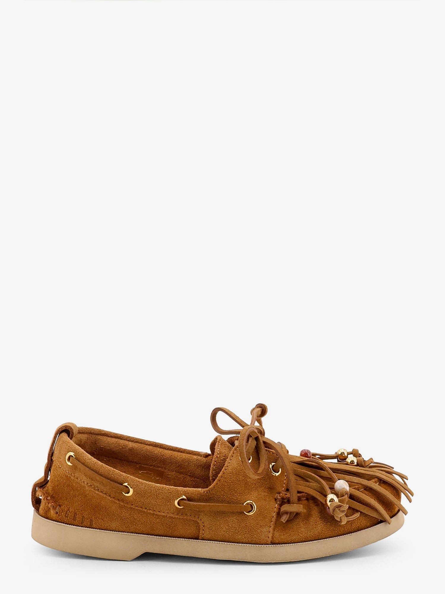 Golden Goose Deluxe Brand Cruise With Fringes Suede Loafers
