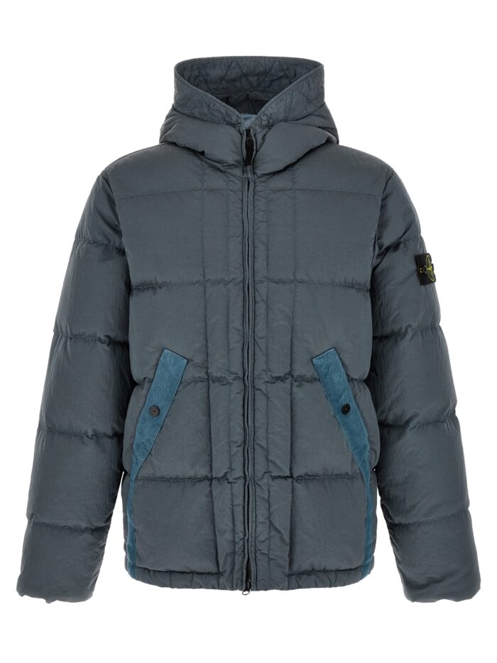 stone island crumpled effect down jacket Stone Island Crumpled Effect Down Jacket