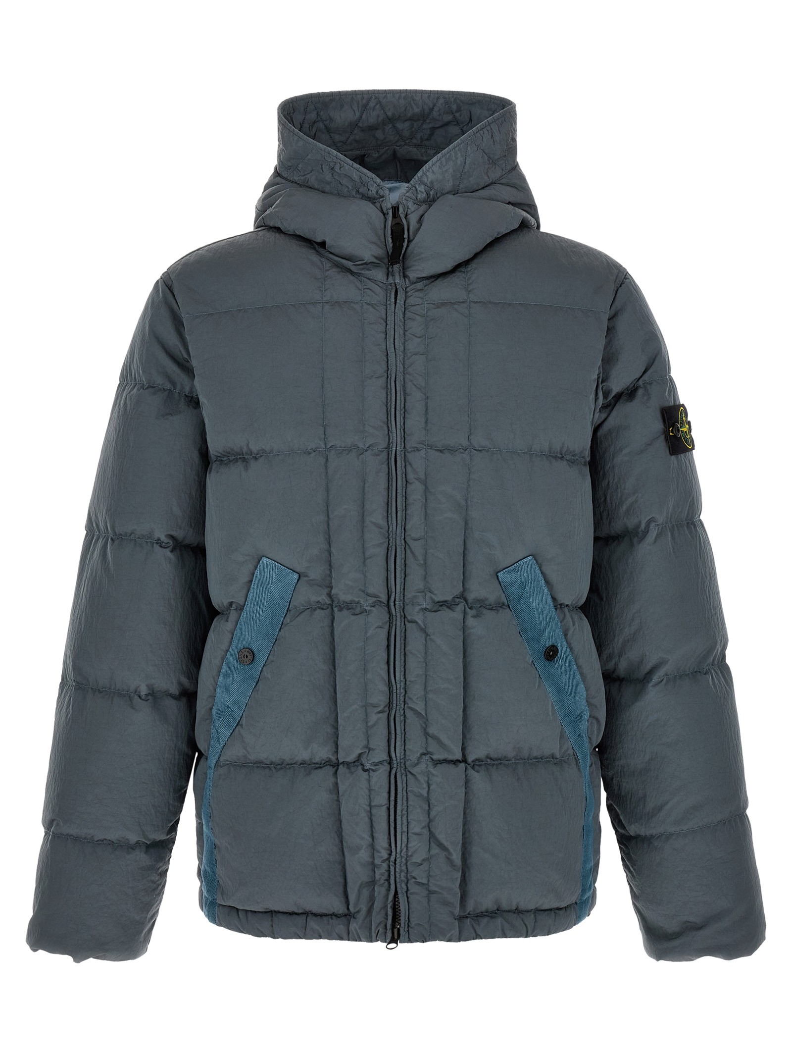 Stone Island Crumpled Effect Down Jacket