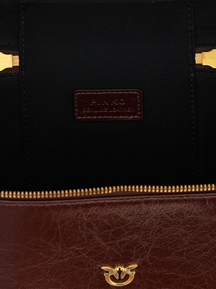 Pinko Crumpled Effect Leather Handbag