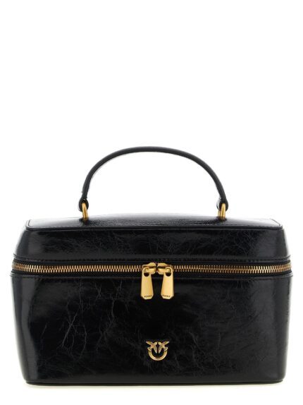 Pinko Crumpled Effect Leather Handbag