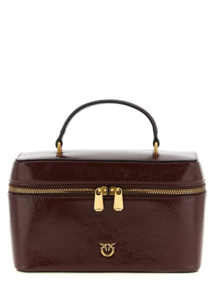 Pinko Crumpled Effect Leather Handbag