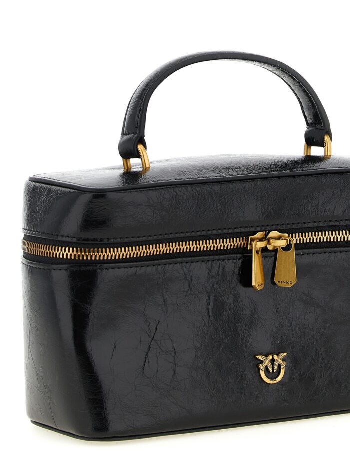 Pinko Crumpled Effect Leather Handbag