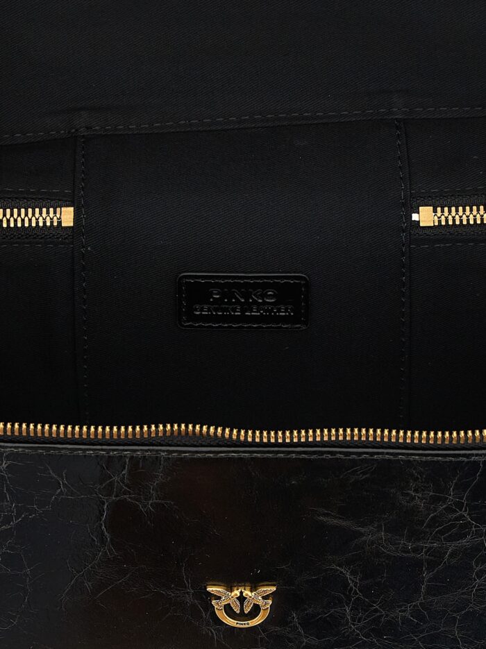 Pinko Crumpled Effect Leather Handbag