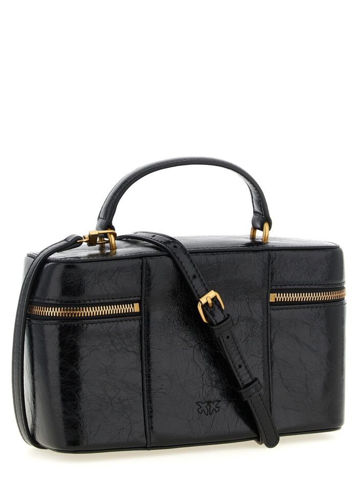 Pinko Crumpled Effect Leather Handbag