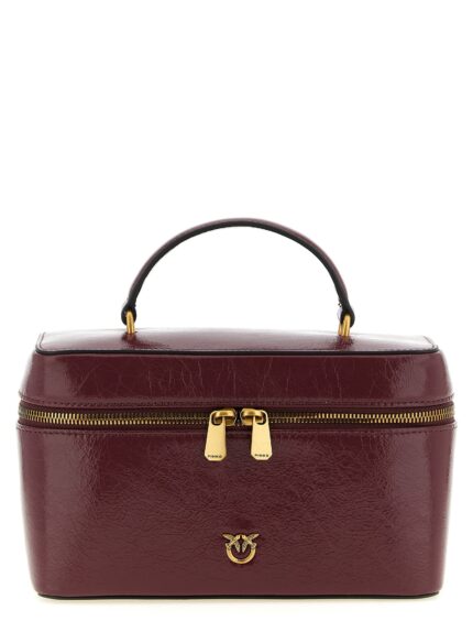 Pinko Crumpled Effect Leather Handbag