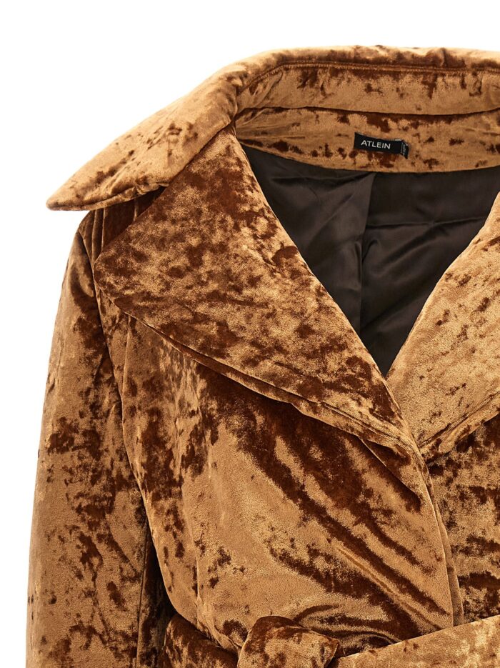 ATLEIN 'Crushed Velvet' Coat