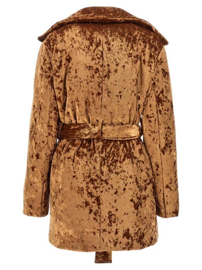 ATLEIN 'Crushed Velvet' Coat
