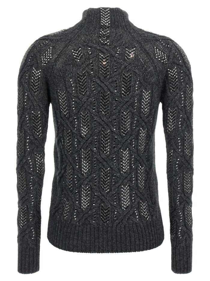 ERMANNO SCERVINO Crystal Braid Sweater