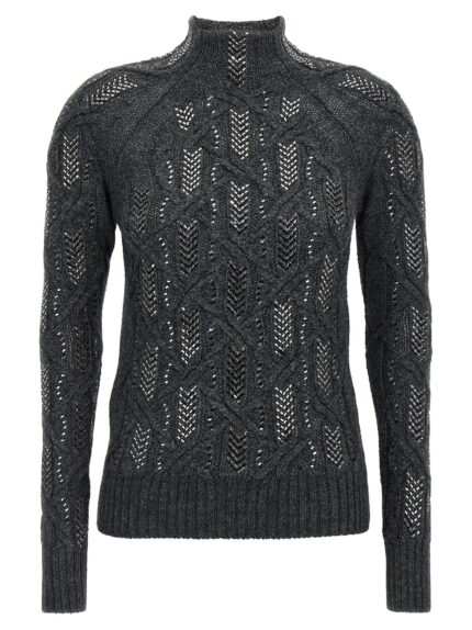 ERMANNO SCERVINO Crystal Braid Sweater