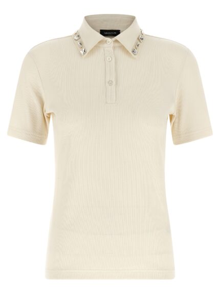 Fabiana Filippi Crystal Collar Polo Shirt