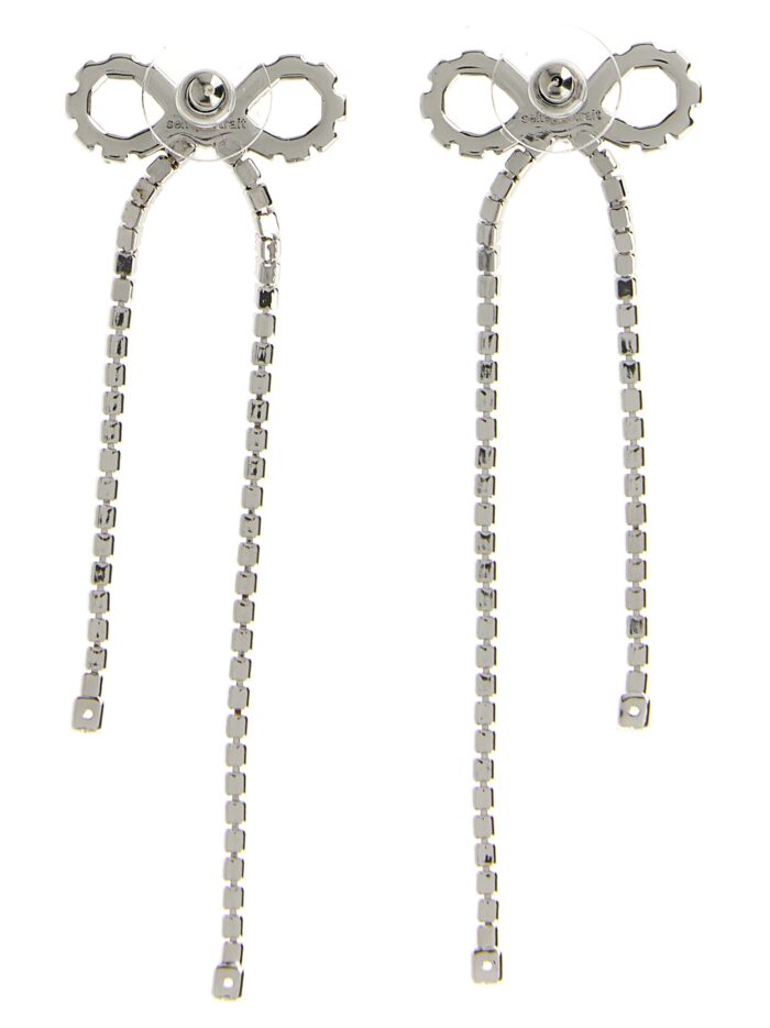 SELF PORTRAIT 'Crystal Droplet Bow' Earrings