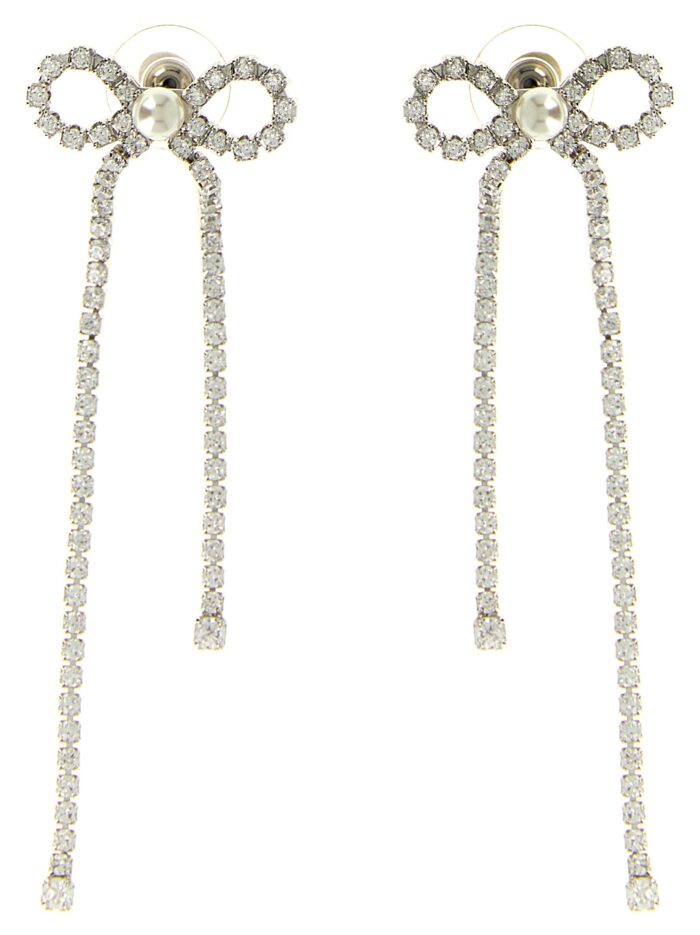 SELF PORTRAIT 'Crystal Droplet Bow' Earrings